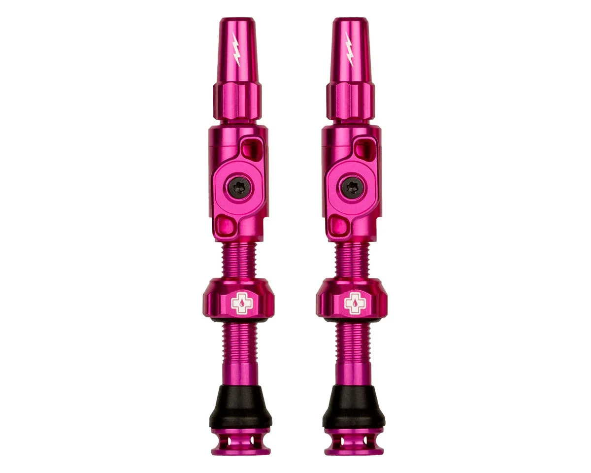 Muc-Off Big Bore Lite Tubeless Valves (Pink) (Pair) (Medium) (35mm)